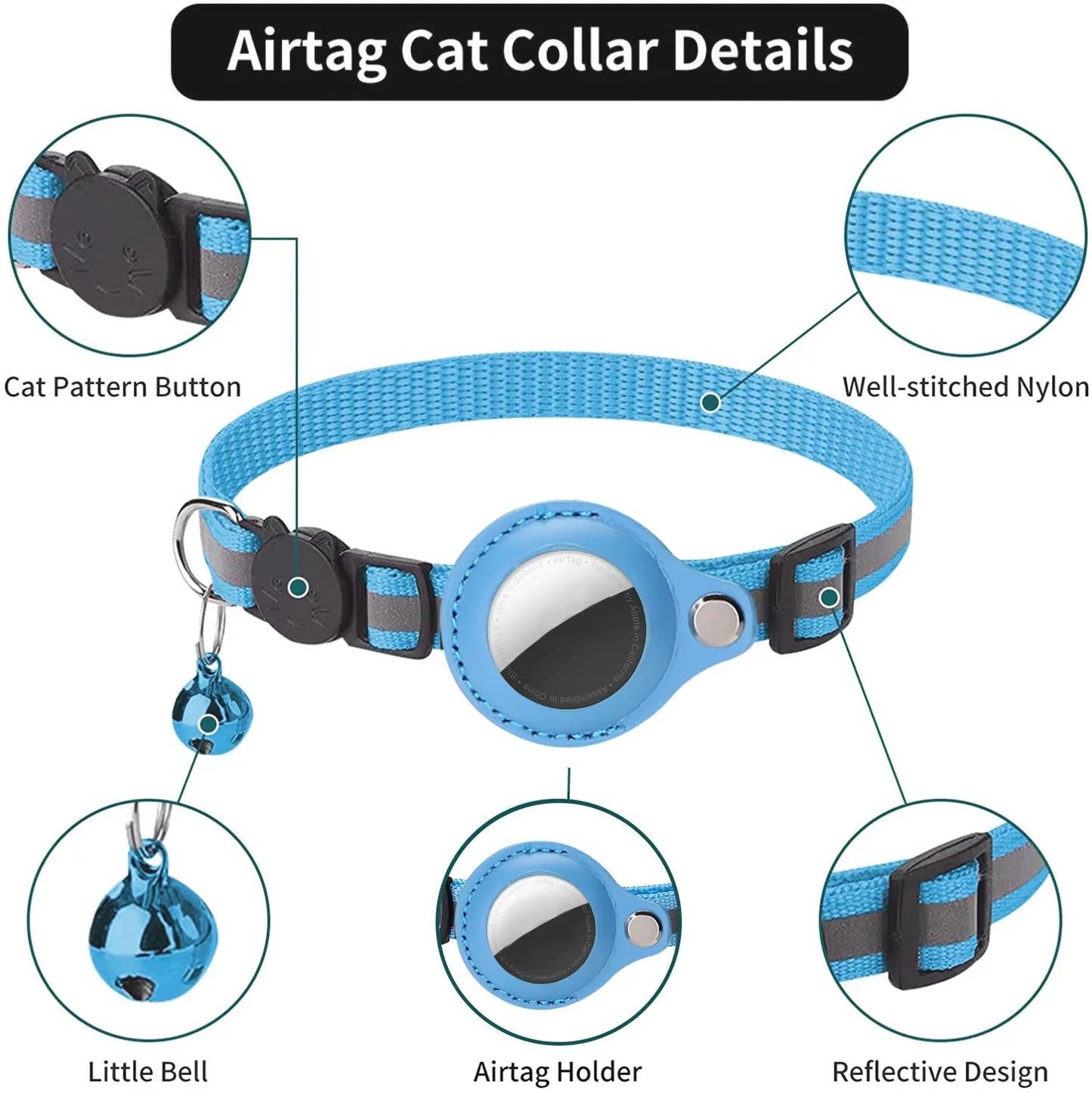 Pet Air Tag Case Collar