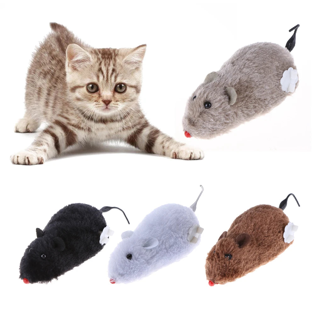 Kitten Clockwork Spring Mouse Toy