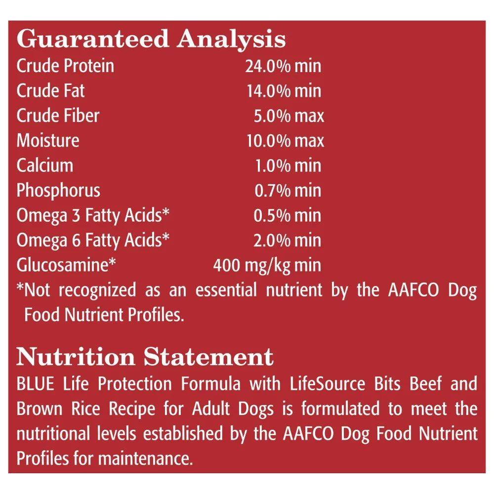 Whole Grain Formula Beef and Brown Rice Dry Dog Food