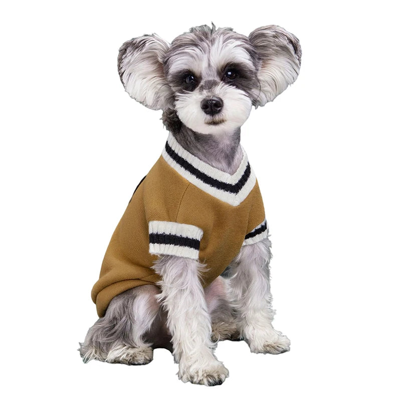 College Style Pet Dog Sweater