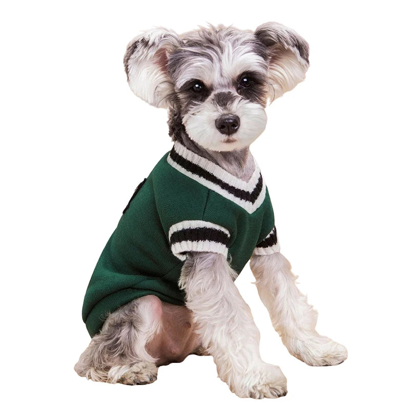 College Style Pet Dog Sweater