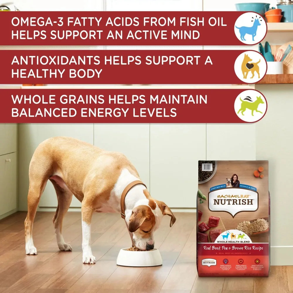 Pea & Brown Rice Recipe Real Beef Dog Food