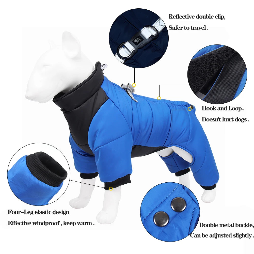 Waterproof Dog Jumpsuit Coat