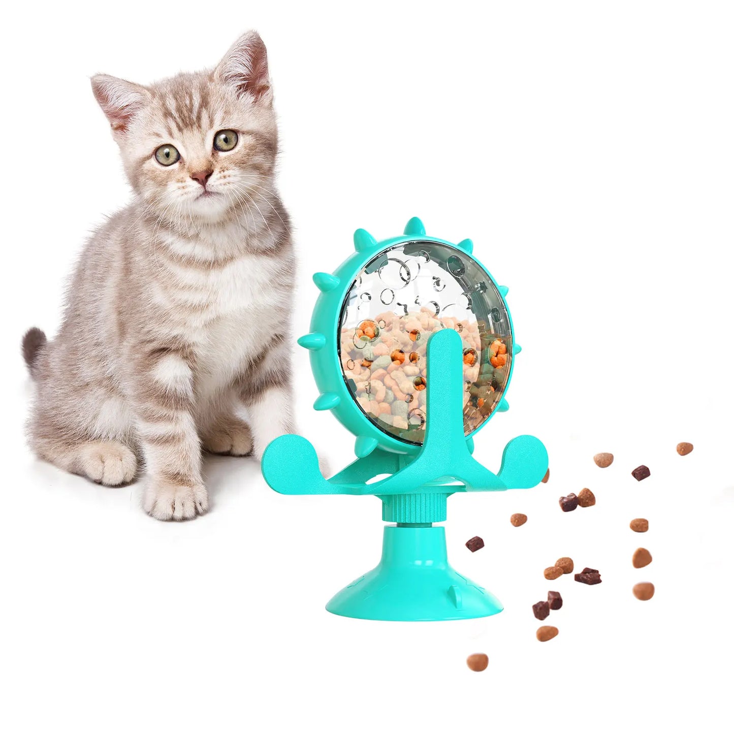 360° Rotating Pet Food Dispenser Toy