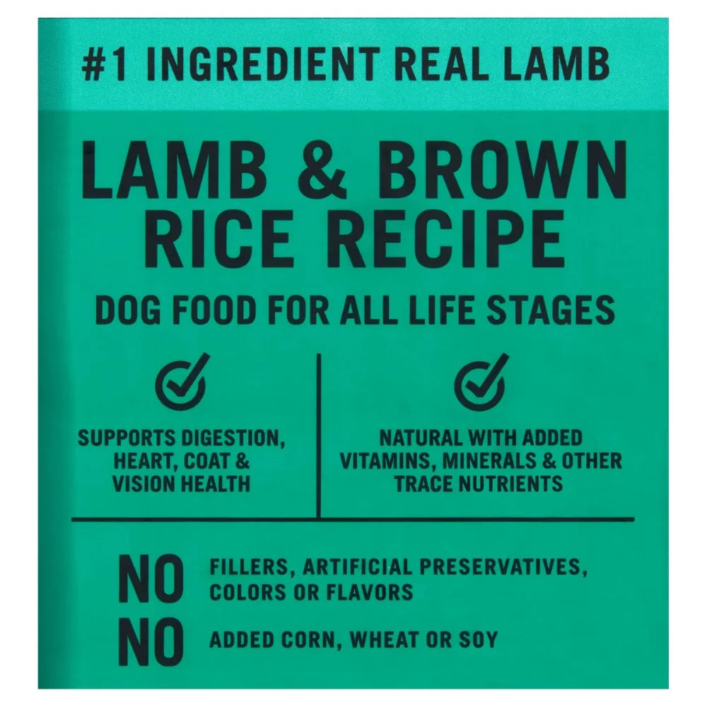 Dogs Lamb & Brown Rice Dry Food