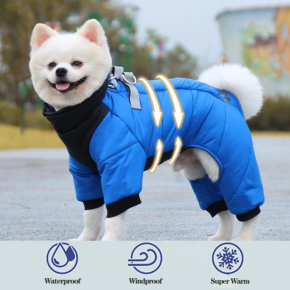 Waterproof Dog Jumpsuit Coat